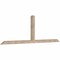 Ekena Millwork Portland Smooth Timber Gable Bracket, Douglas Fir, 96"W x 32"H x 3 1/2"D x 3 1/2"F, 8/12 Pitch GBW096X32X0404POR00SDF - alternate 3